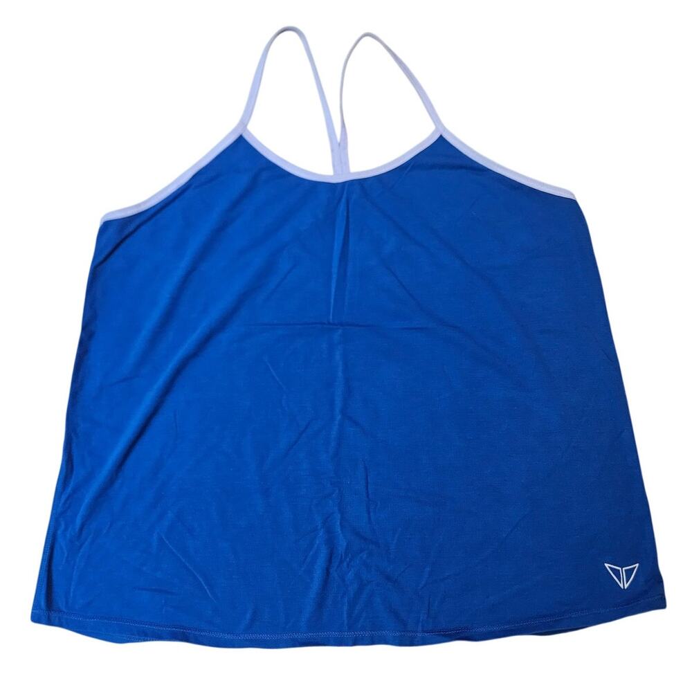 Korsa Blue Racerback Running Tank Top Small Athletic